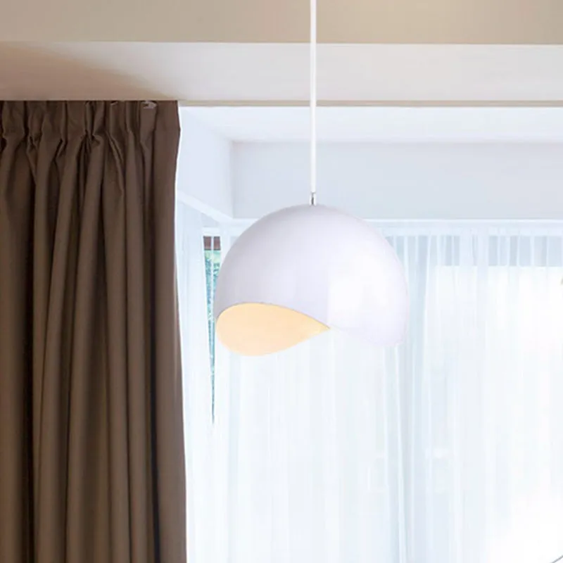 Energiezuinige LED Waveforms Dome Plafondlamp Moderne Stijl Metaal 1 Lamp Binnenkant Roze/Geel Hoogte Verstelbare Hangende...