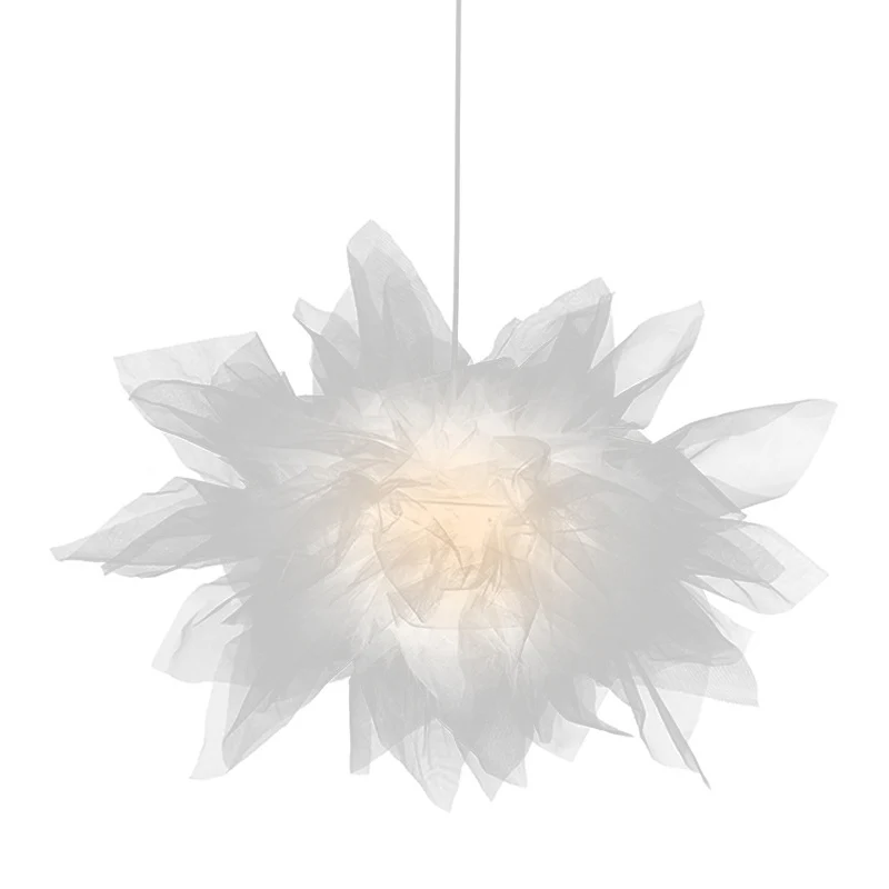Gecertificeerd IP44 1 lichtbloem hangende verlichtingsarmaturen Scandinavische stijl stoffen hangende plafondlamp voor sla...