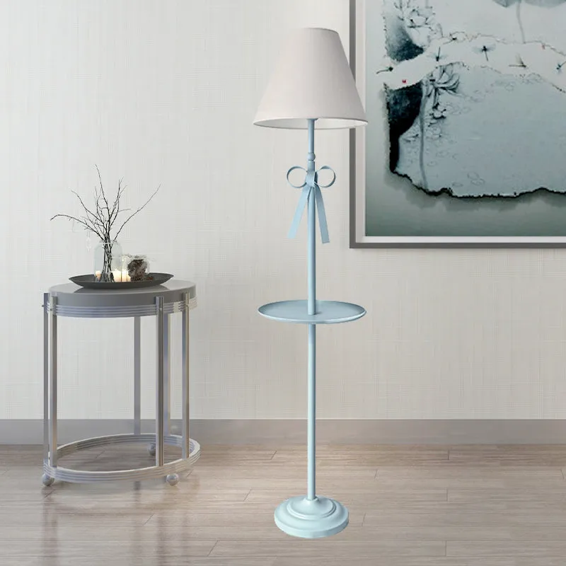 Premium Kwaliteit Kinderschijf leesvloerlamp metaal 1 kop woonkamer staande lamp roze/blauw met kegel blauw/roze/witte sto...