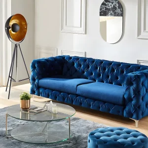 Staande lamp MOVIE - H. 166 cm - goudkleurig | Snel Leverbaar