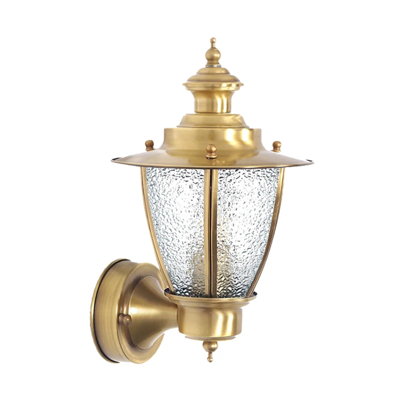 Traditional Cone Sconce Clear/Textured Parelmoer Glass 1 Bulb Wall Mounted Light Fixture Stairway - Incl. Garantie Clear