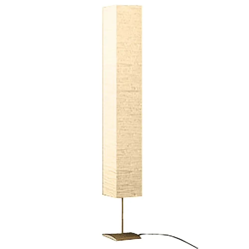 Vloerlamp met stalen standaard 170 cm natuurtint