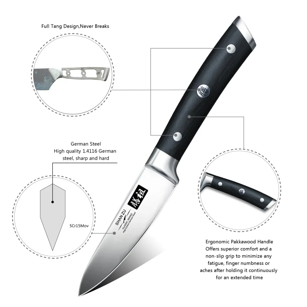 3.75" German steel paring knife | Klassiek series