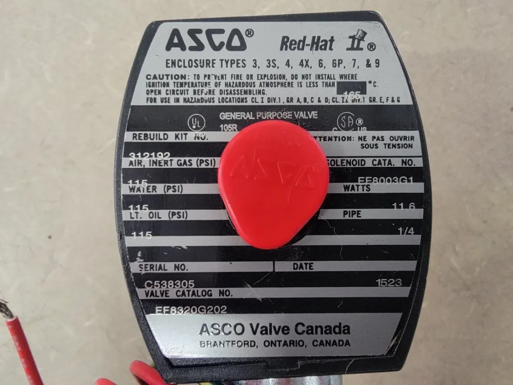 1/4" 3-Way Stainless Staal Solenoid Valve EF8320G202