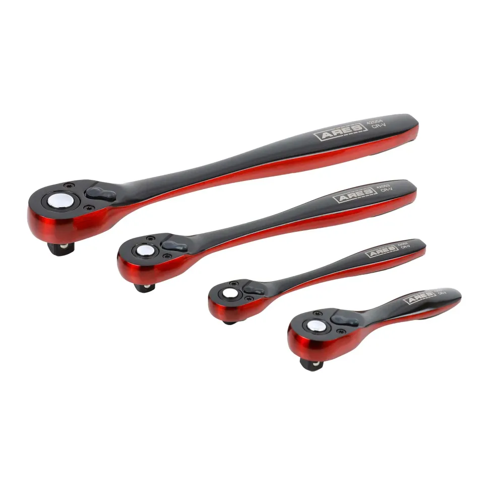 ARES 42050 - 4-Piece Duaal Tone 72-Tooth Ratchet Set