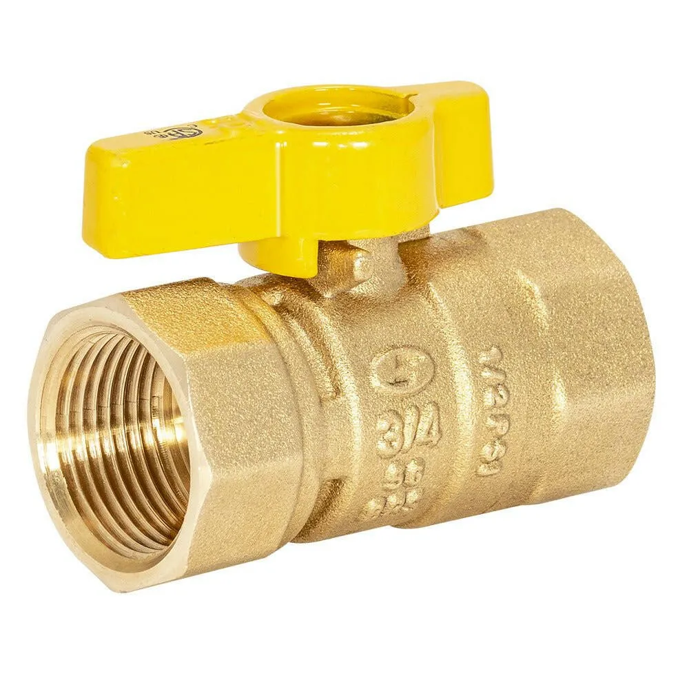 Eastman 3/4" x 3/4" Straight Messing Gas Ball Valve
