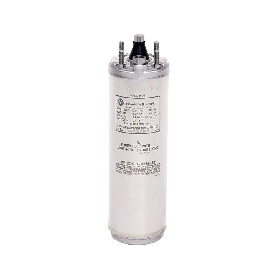 Franklin Electric 3W (3/4HP,230,60,W) #2145079004GS FPS 4" Submersible Motor, 1-phase, 3-wire, 3/4hp, 230v, 60 Hz, Water W...