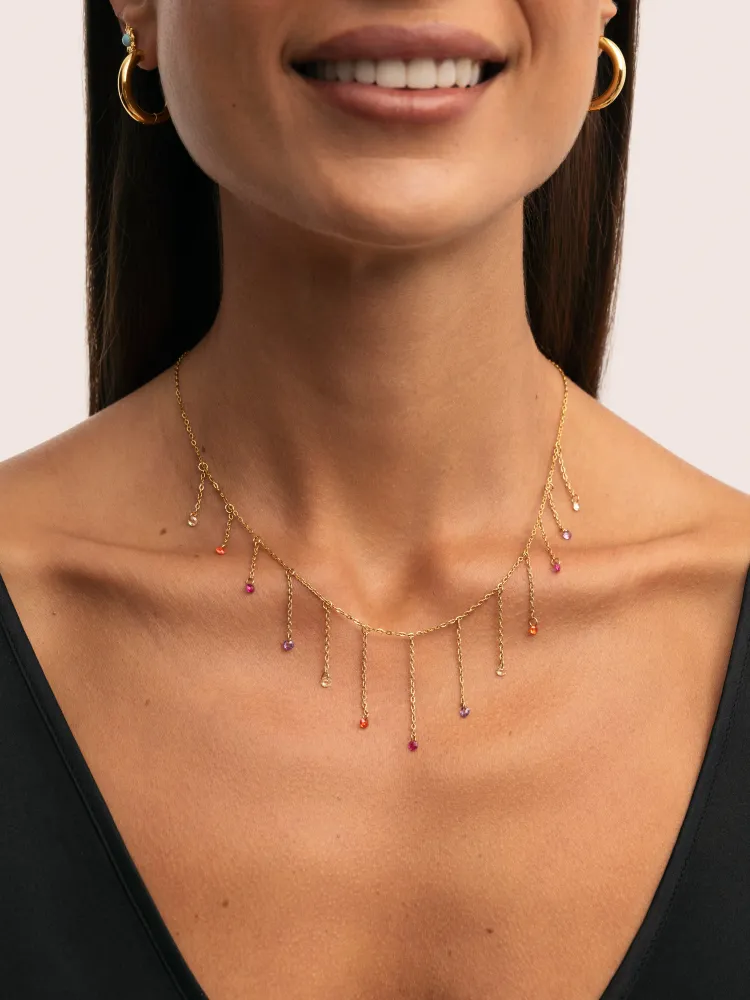 Clea Colors Stainless Steel Goud Necklace