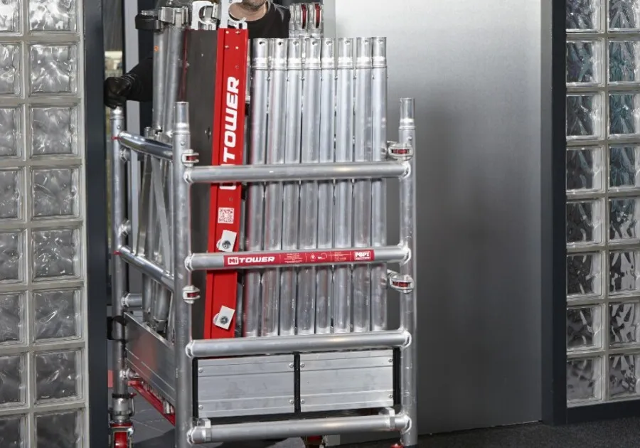 Altrex rolsteiger - MiTower - 1 persoons snel-bouw steiger - werkhoogte 6,2 meter - Fiber-Deck