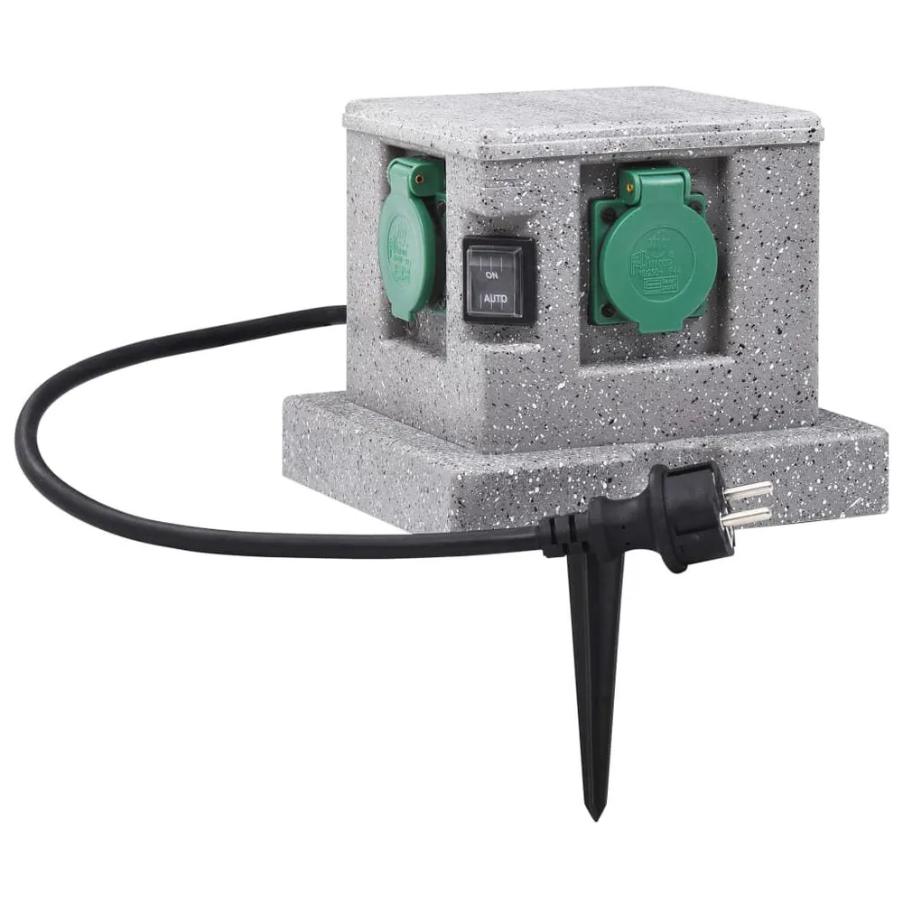 IP54 Waterdicht Buitenstopcontact met schemeringssensor kunststof