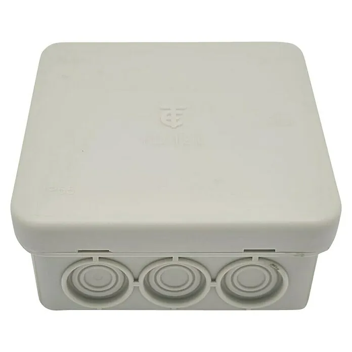 Kabeldoos Electro Terminal - 85 x 85 x 40 mm, Aantal kabelinvoeren: 12 st., Grijs met Lange Garantie