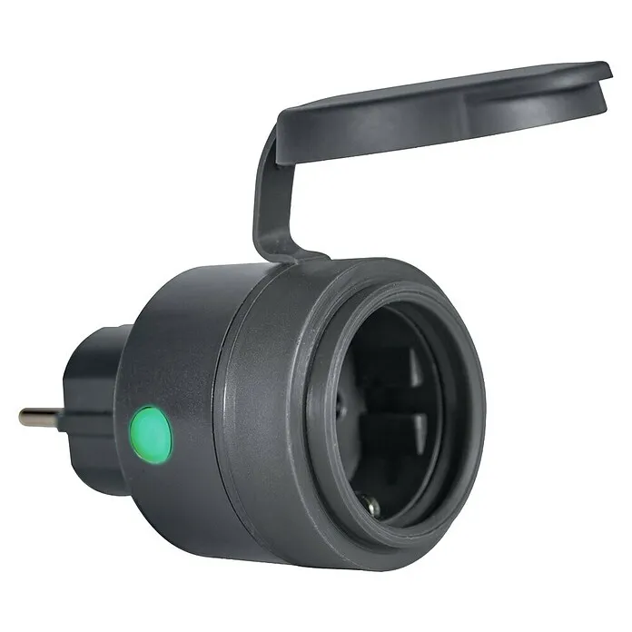 Ledvance Smart+ WiFi Slim stopcontact - Binnen, IP44, Antraciet, 16