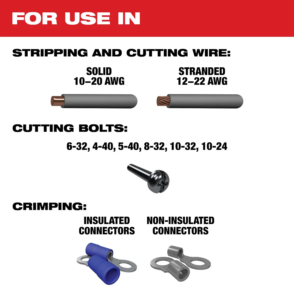 Klus MILWAUKEE Multi-Purpose Wire Stripper w/ Crimper