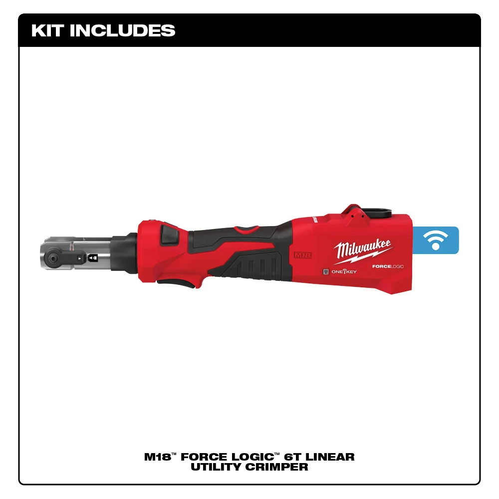 Professioneel Gereedschap MILWAUKEE M18 FORCE LOGIC 6T Linear Utility Crimper (Tool Only)