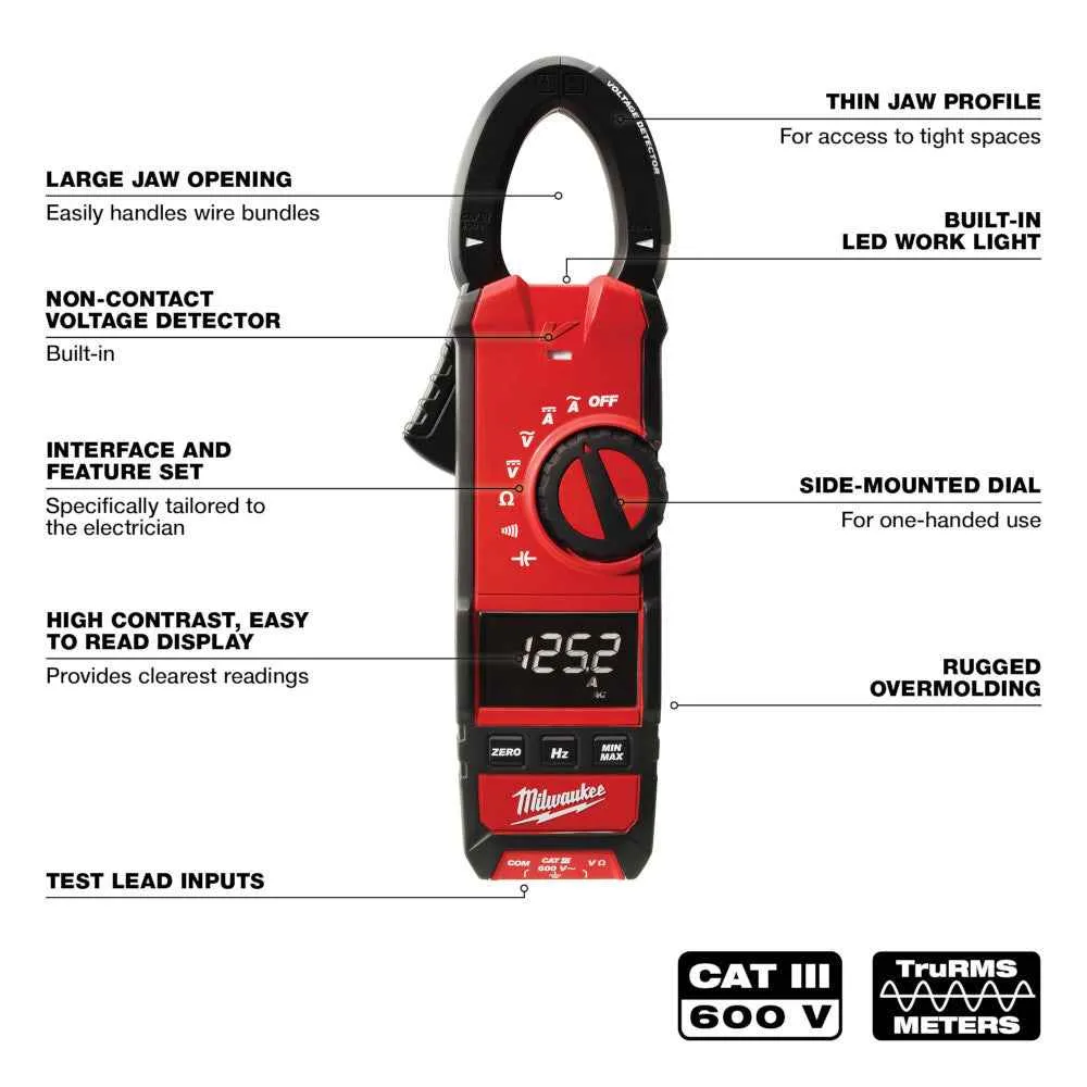 MILWAUKEE Clamp Meter voor Huisinstallaties