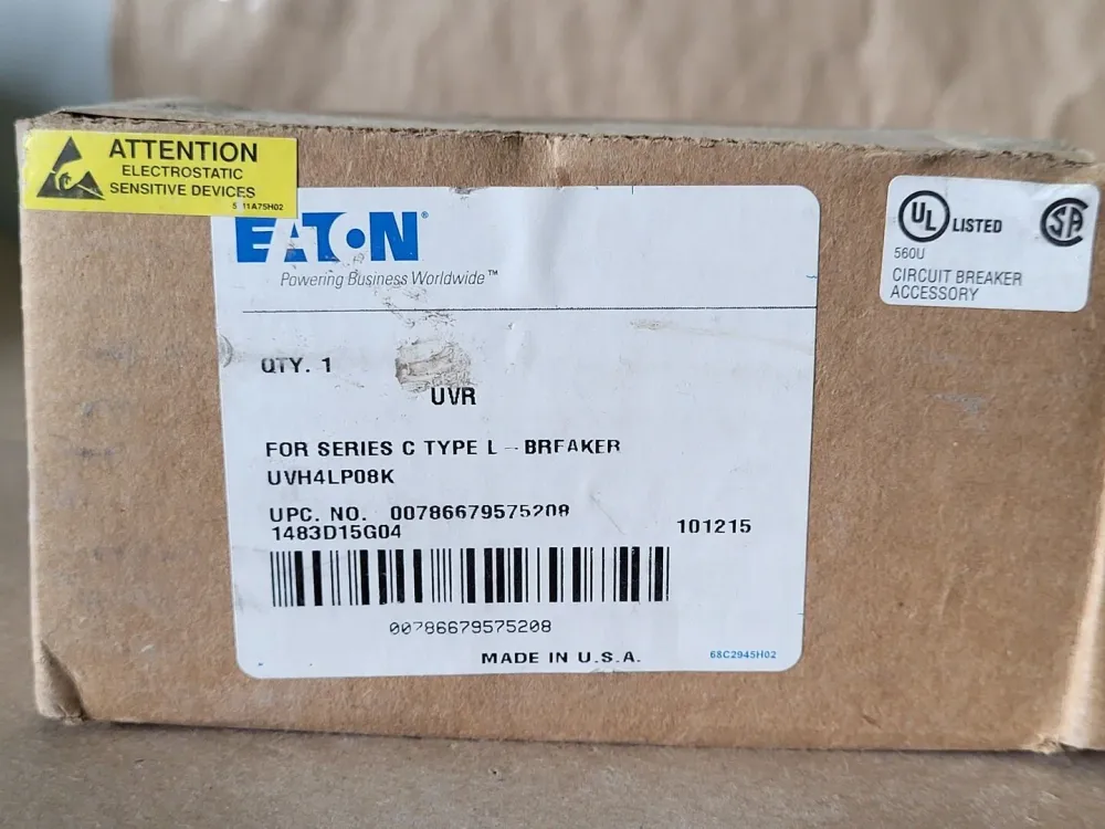 110/127 VAC Type L Circuit Breaker UVH4LP08K