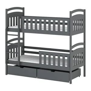 Stapelbed SEBUS BB004 90x190 cm Grafiet