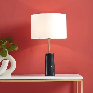 Gecertificeerd IP44 Tafellamp vinstagestijl VINITIA - Basis van zwart marmer en lampen van wit glas - Koop nu