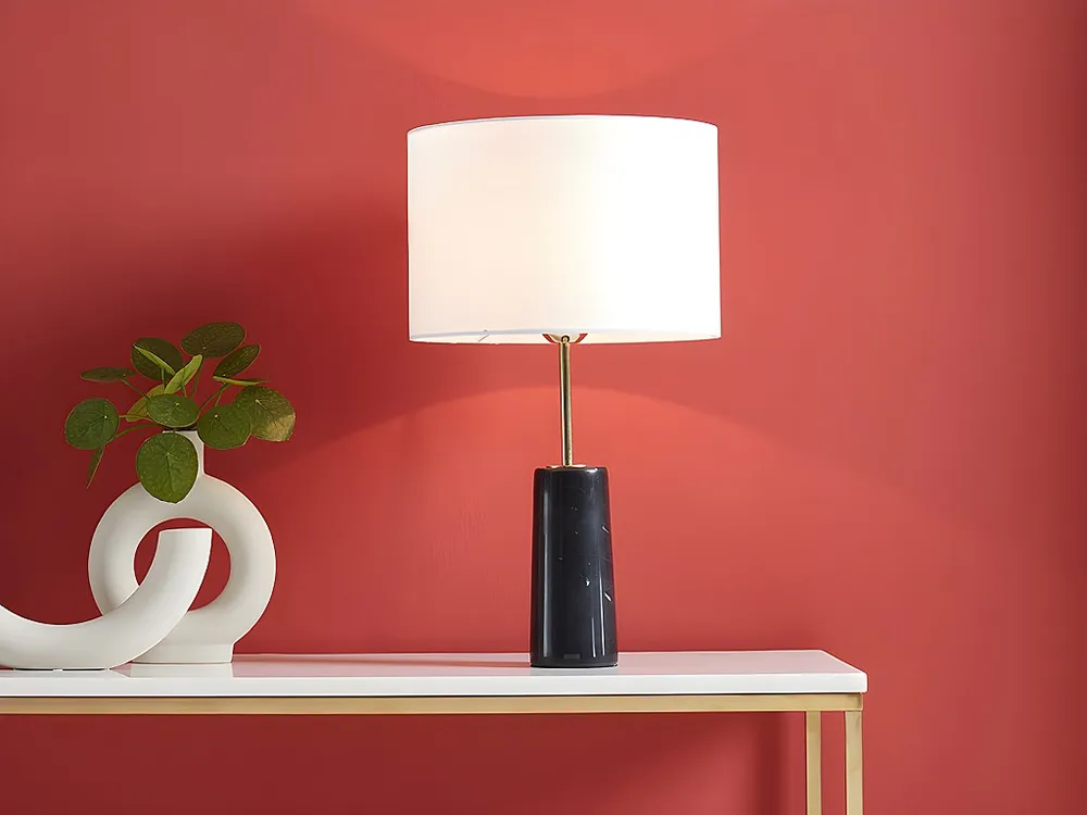 Gecertificeerd IP44 Tafellamp vinstagestijl VINITIA - Basis van zwart marmer en lampen van wit glas - Koop nu