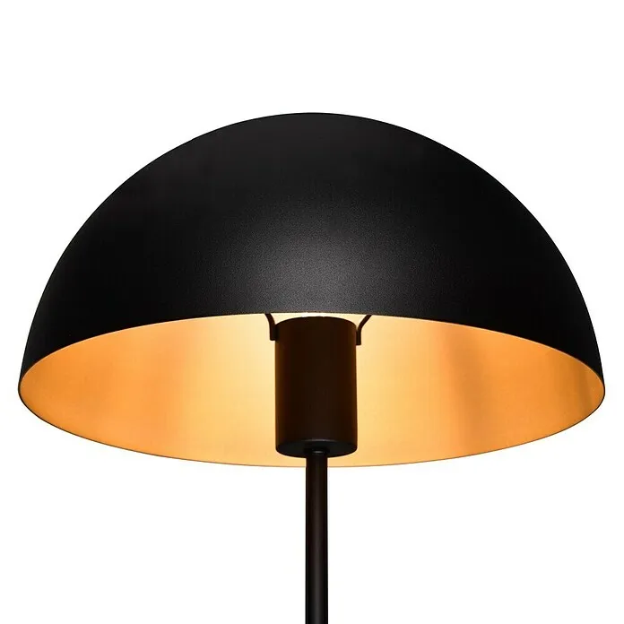 Gecertificeerd IP44 Trio Lighting Tafellamp, rond NOLA 4,9W - 40 W, Ø x h: 30 x 45 cm, Zwart, E27