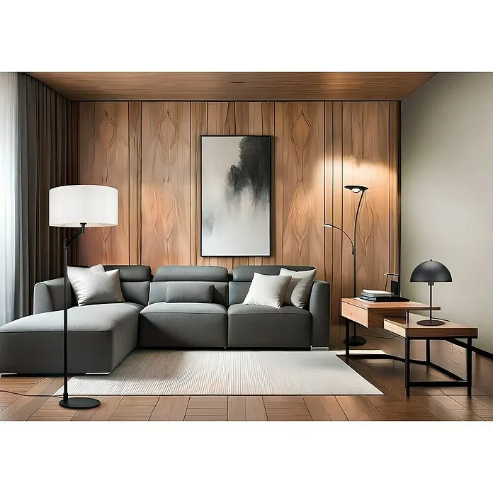 Gecertificeerd IP44 Trio Lighting Tafellamp, rond NOLA 4,9W - 40 W, Ø x h: 30 x 45 cm, Zwart, E27