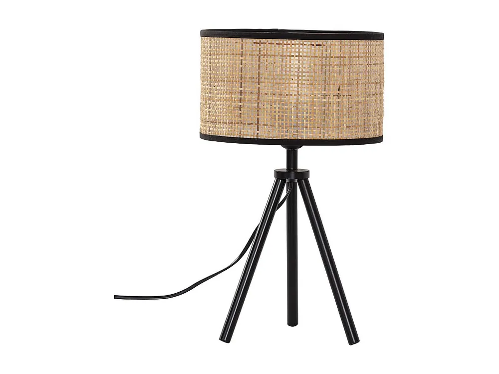 Nachtkastlamp Suki van vanzelf rotan, diameter 43 cm