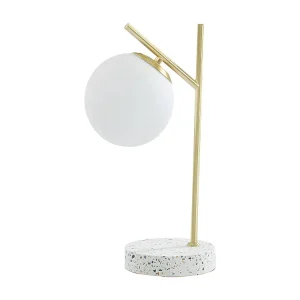 Schemerlamp antiekstijl LULLABY - Terrazzo - Goudkleurig