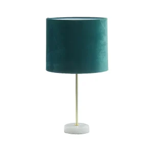 Schemerlamp van fluweel AEGON - Marmer - H43 cm - Groen | Snel Leverbaar