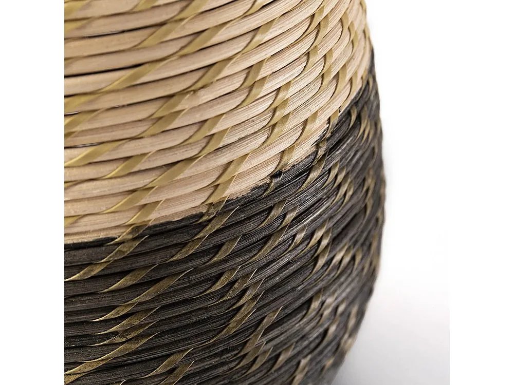 Tafellamp Botan van ongedwongen rotan, diameter 40,5 cm