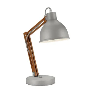 Tafellamp Marcello, Grijs, 44x31x31 cm, EPIKASA | Snel Leverbaar