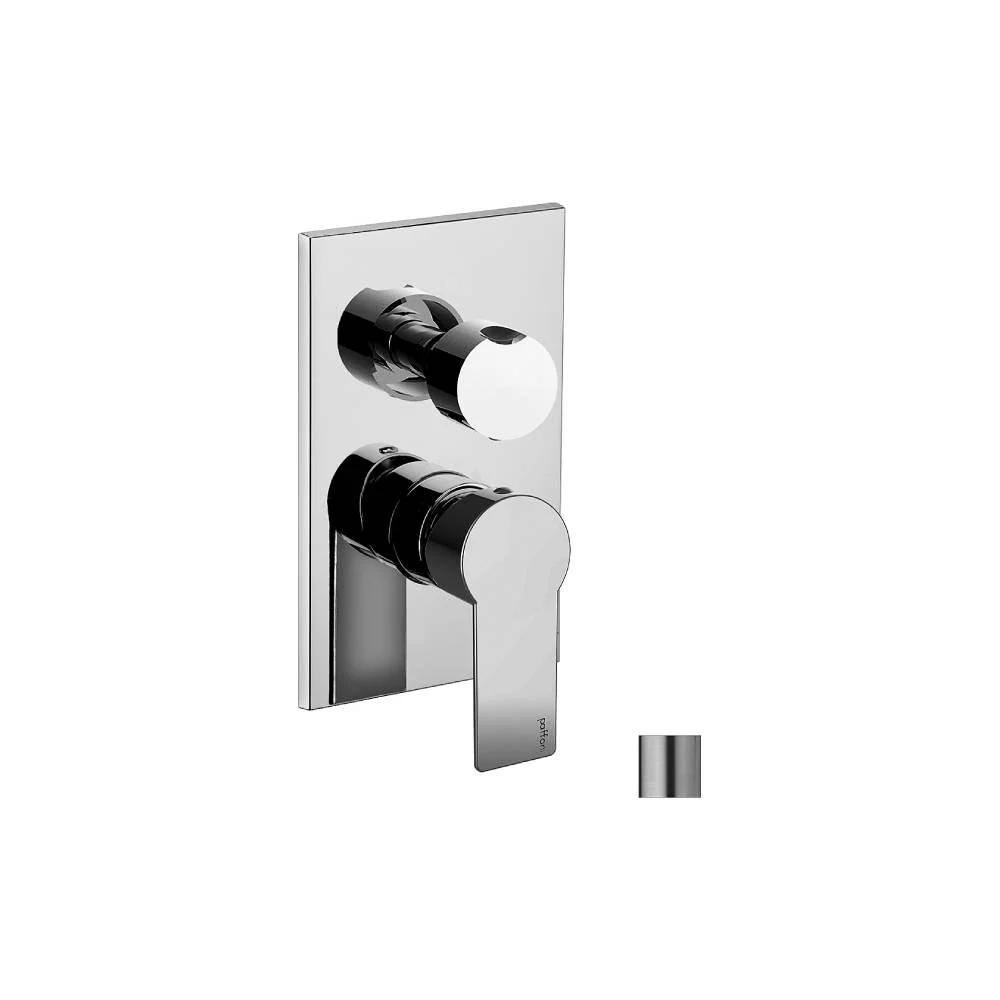 Gecertificeerd VCA Shower mixer Tango series model TA018ST/M staalsoort looking Paffoni