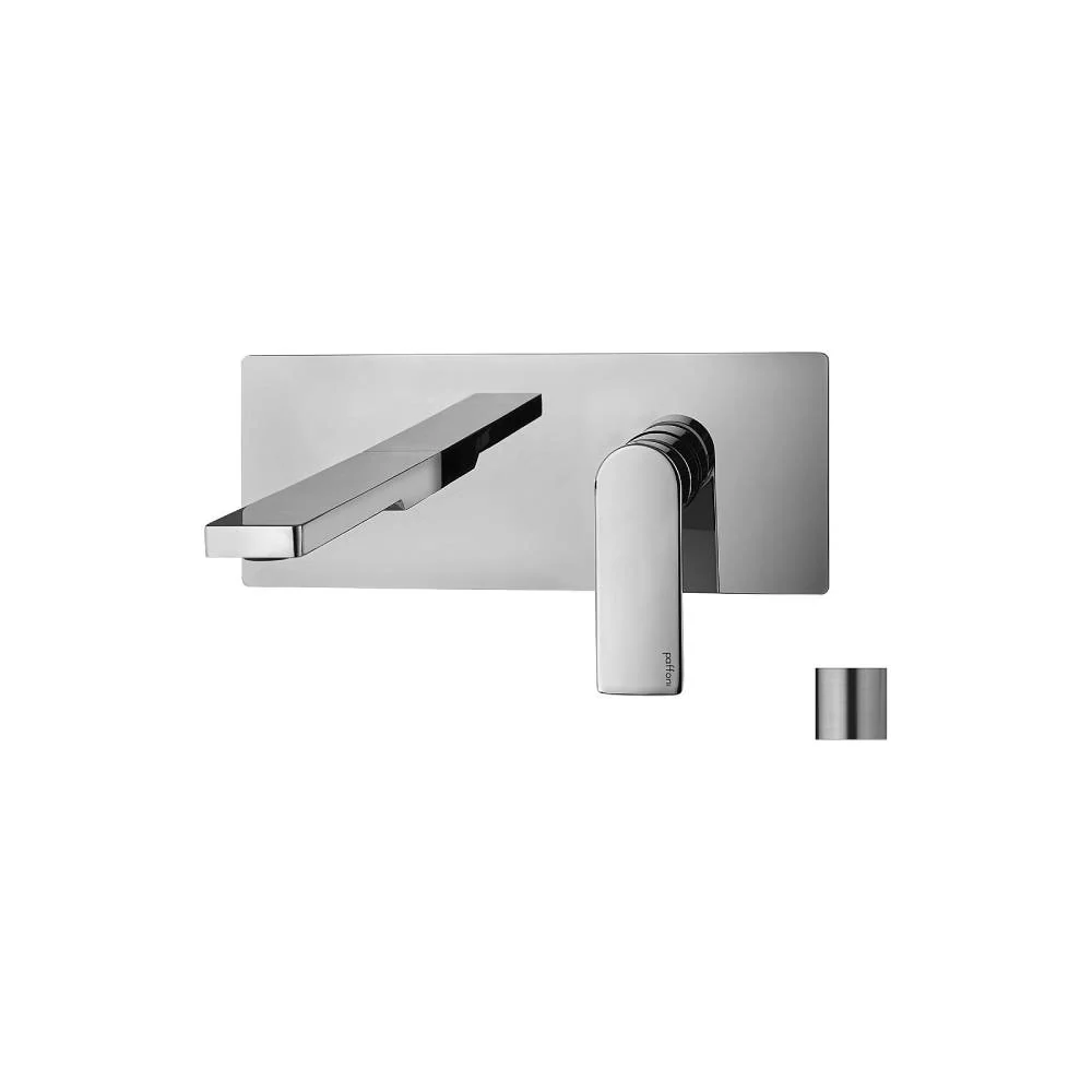 Wall-mounted shower mixer Tango series model TA106ST staalsoort looking Paffoni