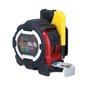 TAJIMA 16' / 5.0m GS-LOCK™ Measuring Tape w/ Safety Belt Holder