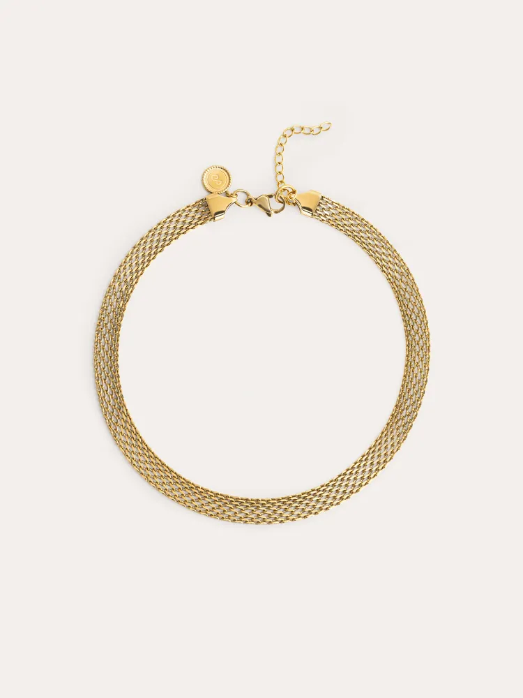 Tape Choker Steel Verguld