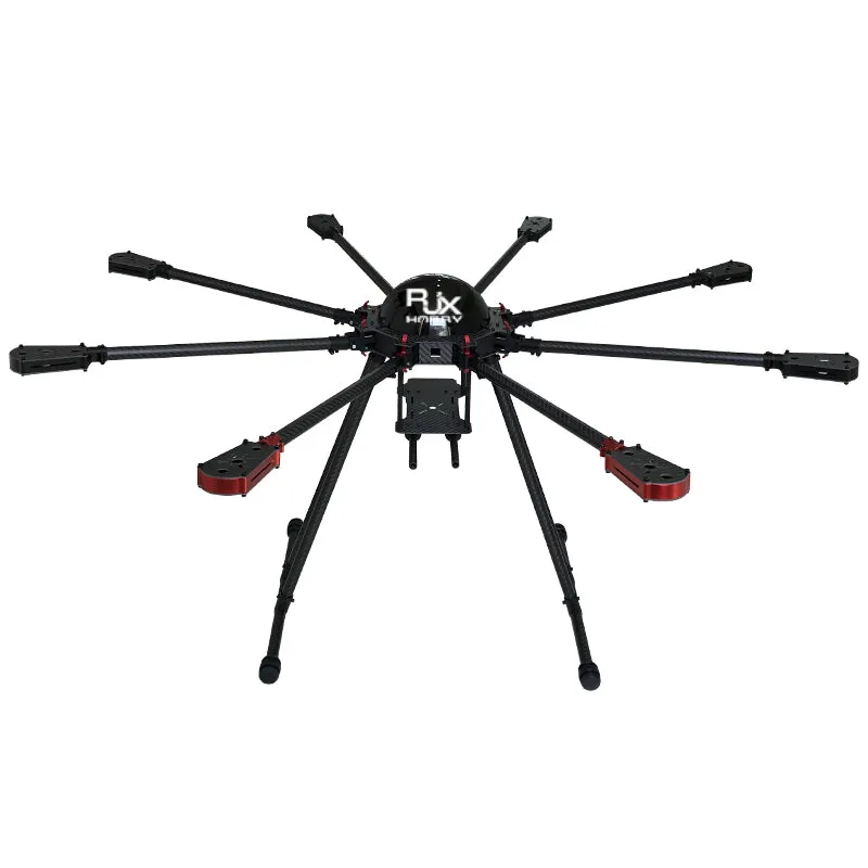 RJX 950mm 8-Axis Drone Frame - Carbonvezel Fiber Umbrella Folding Hexacopter Frame Motor Mounts Industrial Drone