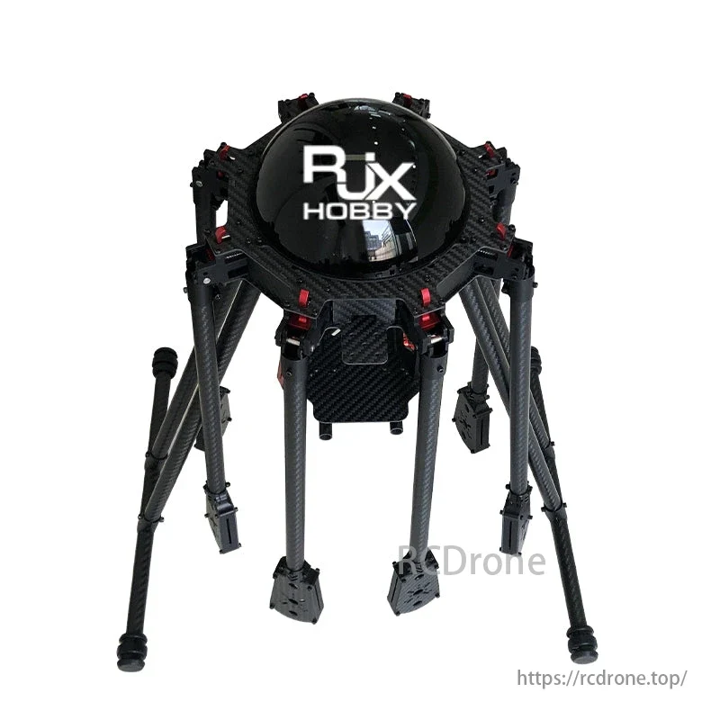RJX 950mm 8-Axis Drone Frame - Carbonvezel Fiber Umbrella Folding Hexacopter Frame Motor Mounts Industrial Drone