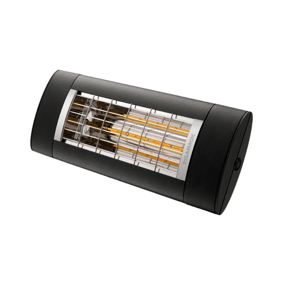 Solamagic Terrasverwarmer S1+ 1400W Topkwaliteit infraroodstraler Nano-Antraciet 52x20x9,2 cm