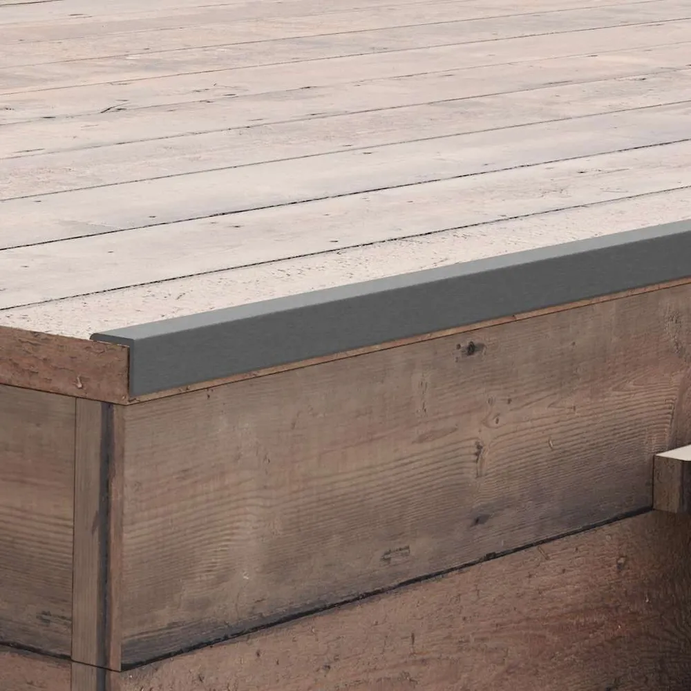 Terras hoekplinten 5 st 170 cm HKC grijs