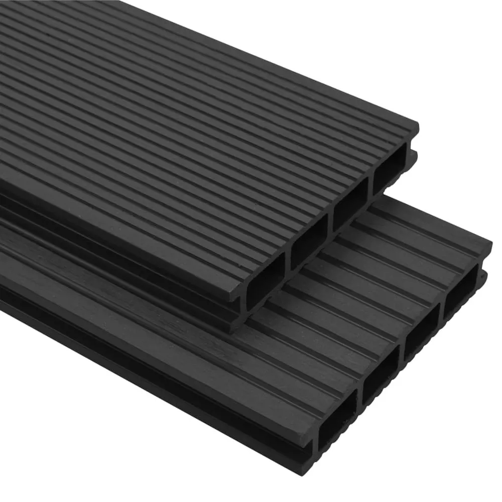 Terrasplanken HKC met accessoires 10 m² 2,2 m antraciet