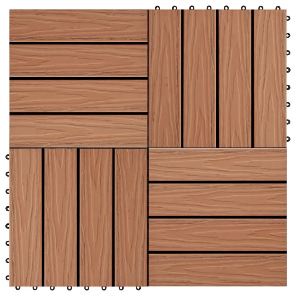 Terrastegels diep reliëf 30x30 cm 1 m² HKC lichtbruin 11 st