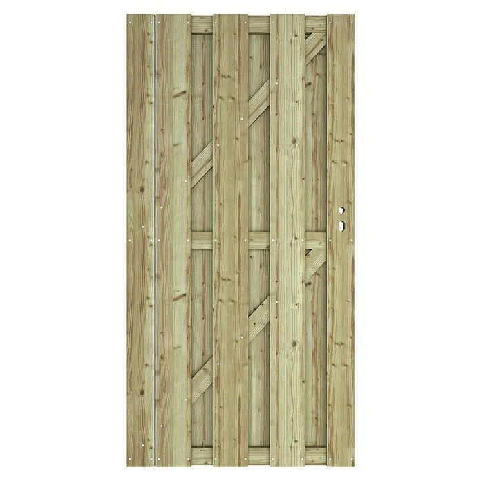 Tuinpoort Grenen - 90 x 179 cm, Geïmpregneerd, Bruin