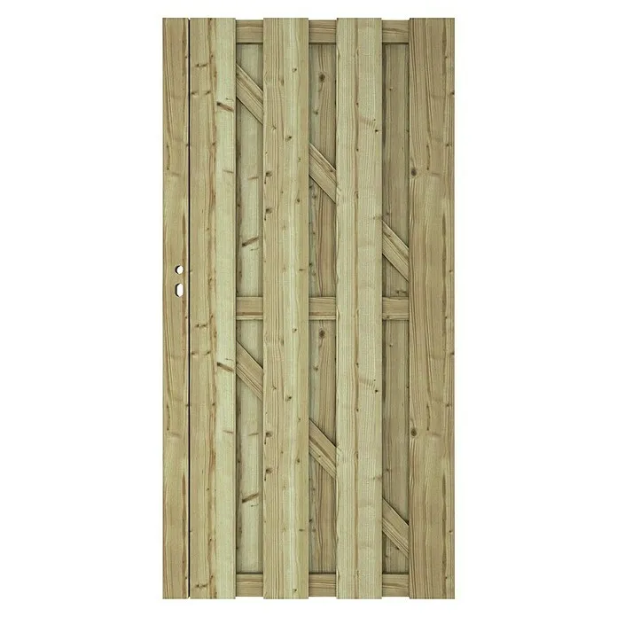 Tuinpoort Grenen - 90 x 179 cm, Geïmpregneerd, Bruin