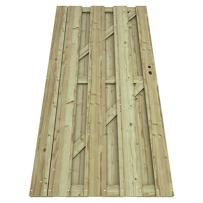 Tuinpoort Grenen - 90 x 179 cm, Geïmpregneerd, Bruin