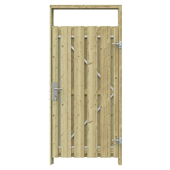 Tuinpoort Pakket Grenen - 100 x 219 cm, Geïmpregneerd, Groen