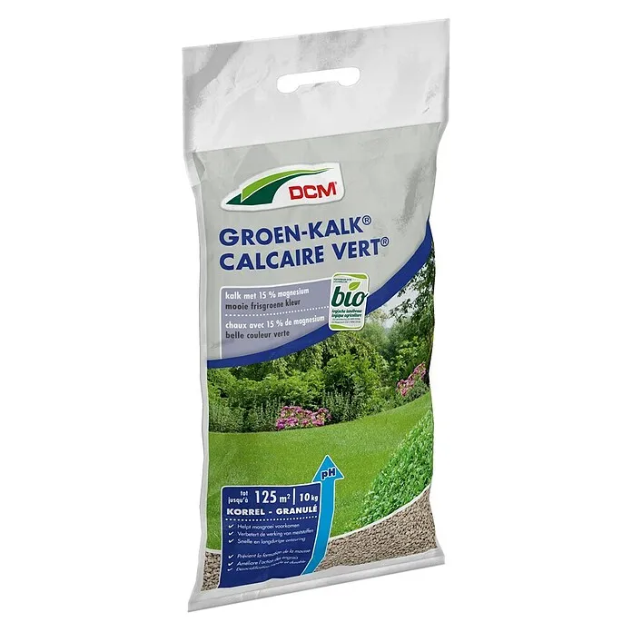 DCM Gazonkalk Groen-Kalk - 10 kg, Max toepassingsvlak: 125 m²