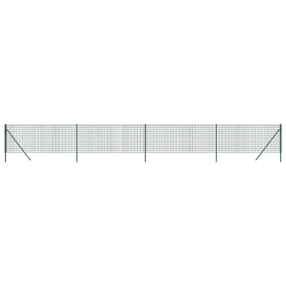 Draadgaashek 0,8x10 m gegalvaniseerd staal groen