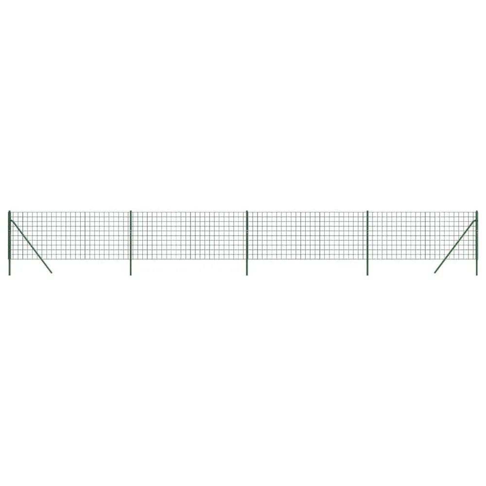 Draadgaashek 0,8x10 m gegalvaniseerd staal groen