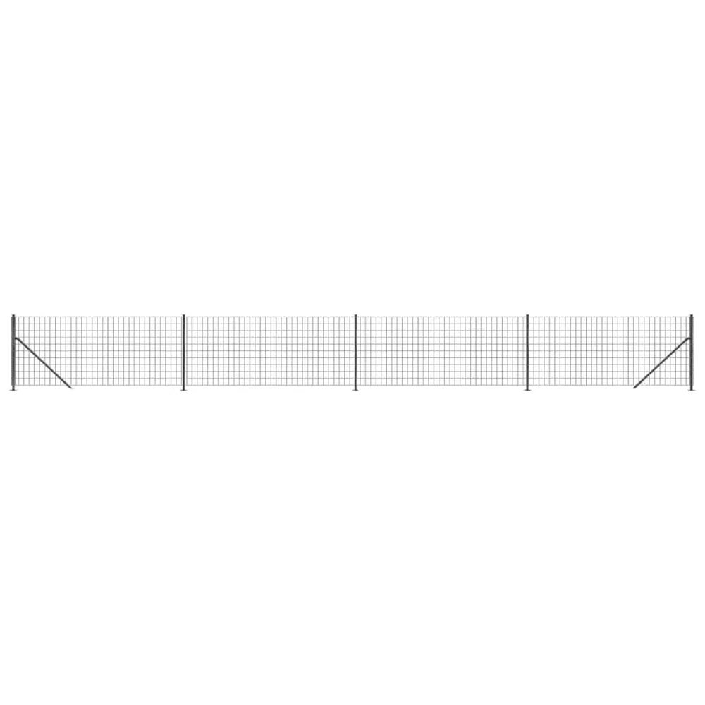 Draadgaashek met flens 0,8x10 m antracietkleurig