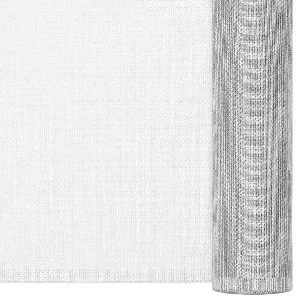 Gaas 80x500 cm aluminium zilverkleurig