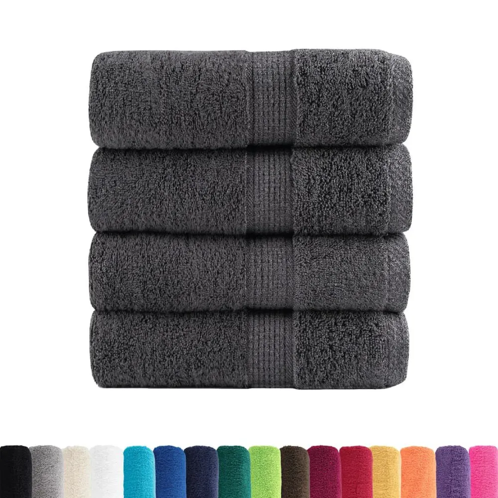 Gastendoekjes SOLUND 4st 600 g/m² 30x30cm antracietkleurig